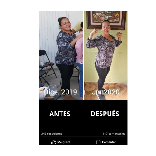 Antes y después de una clienta